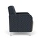 Lesro Siena Wide Guest Chair, Brushed Steel, RS NightSky Back, MD Farro Seat, RS NightSky Panels SN1201 - alternate 2